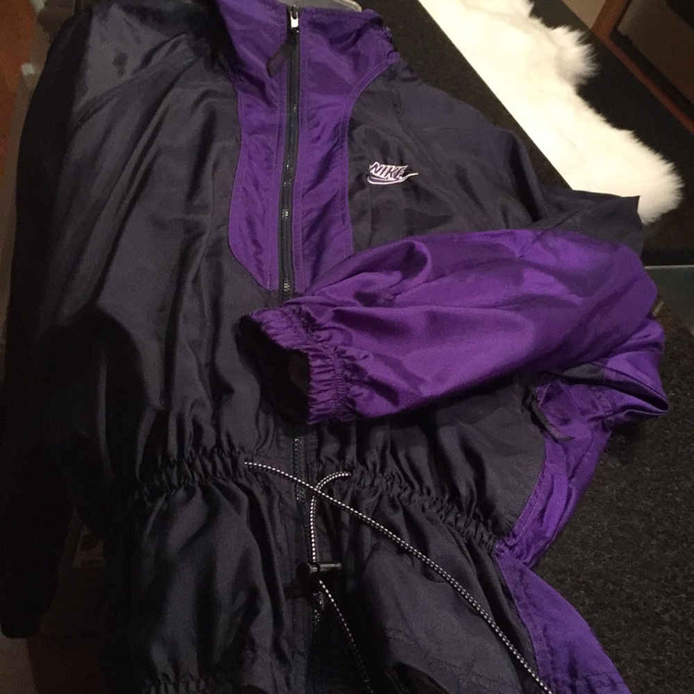 🔥RARE 90s Nike windbreaker jacket Long S/M - Picture 6 of 8